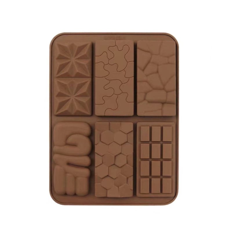６種類デザイン ＊ チョコレート モールド 6種類 板チョコ シリコンモールド型 タイル | SYOUTOU