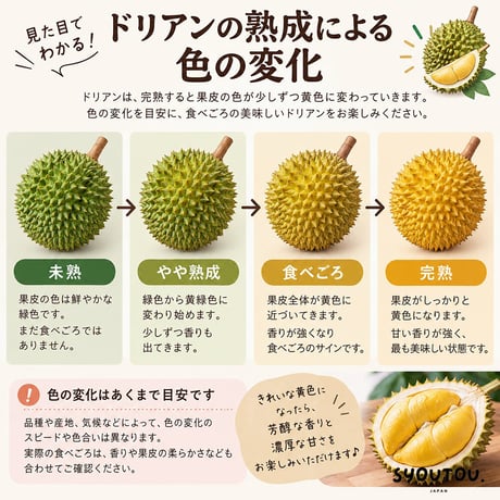 タイ産 金枕 ドリアン 2.1~2.5kg M号 生ドリアン 金枕 生ドリアン モントーン 新鮮ドリアン Monthong Durian