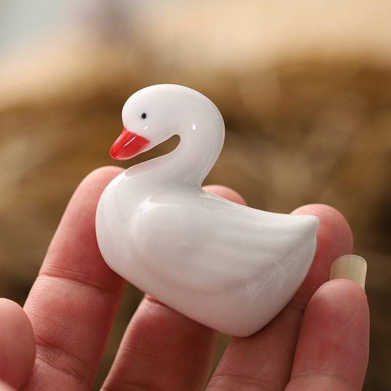 白鳥 箸置き 5個セット 和食器 可愛い ハクチョウの箸置き カモ アヒル