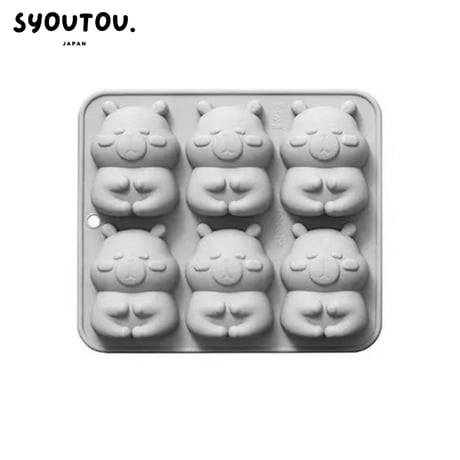 カピバラ シリコンモールド型  可愛い 水豚 動物 ぶた ネズミ 抜き型
