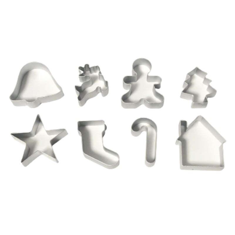 クリスマス アルミ クッキー型 抜き型 8個セット | SYOUTOU