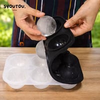 6ＣＭ アイスボール シリコンモールド型　蓋とロート付き 丸氷 製氷器 バー用品  ボール型　丸形型　ウイスキー用氷 アイスボールメーカー