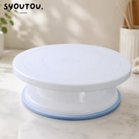 プラスチック ホワイト デコ回転台 クールスタンド デコレーション台