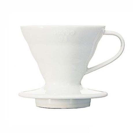 HARIO ハリオ V60 透過ドリッパー  ホウイト 磁器　VDCR-01W　VDCR-02W