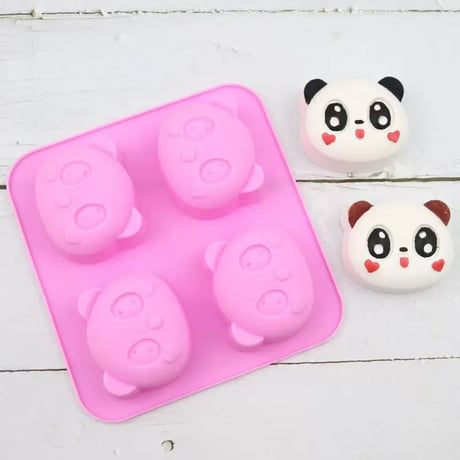 パンダ シリコンモールド型 ジャイアントパンダ くまちゃん 熊 クマ 動物