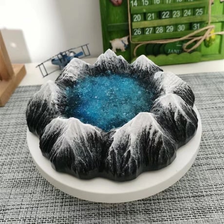 火山 灰皿 タバコ 葉巻 喫煙 グッズ 小物入れ 卓上　飾り