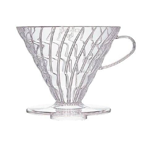 HARIO  ハリオ V60 透過 コーヒードリッパー  透明 AS樹脂 01 02 03