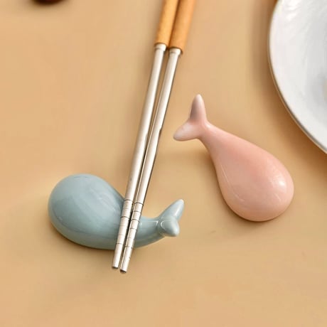 鯨 箸置き 5色セット 魚 和食器 可愛い クジラ 箸置き 動物 陶器製 箸置き