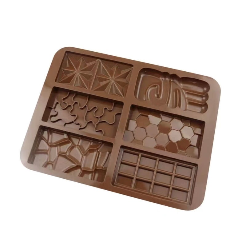 カカオバリー　チョコレートモールド　チョコレート型　ミニ板チョコ　6枚セット カカオバリー チョコレートモールド チョコレート型 ミニ板