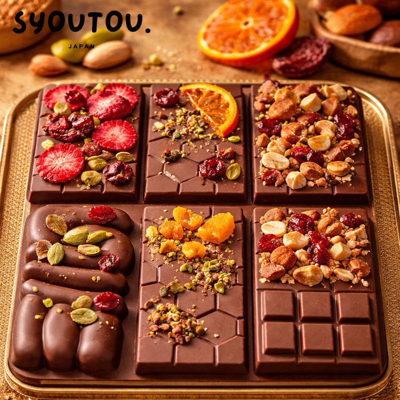 6種類 板チョコ シリコンモールド型 タイル チョコ型 バレンタイン