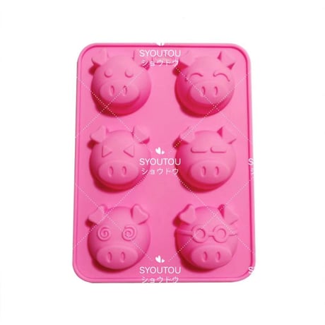 大きめ　豚　シリコンモールド型　ぶたちゃん　豚肉　動物型