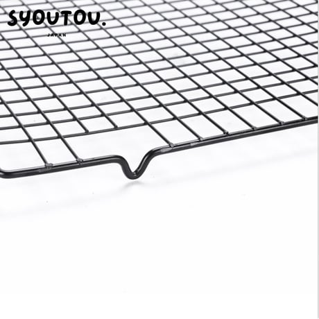 小号 黒色 ステンレス ケーキクーラー 28*25.5CM 冷却ラック家庭用