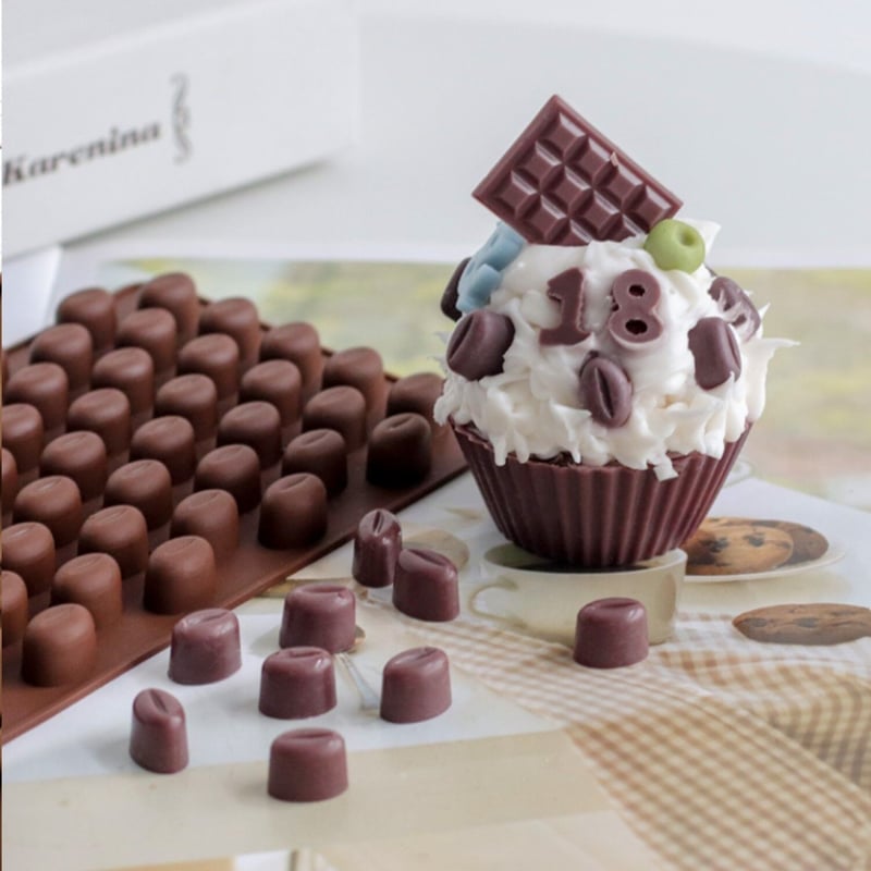 小コーヒー豆 シリコンモールド型 コーヒー豆 チョコモールド型 チョコ