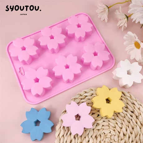 桜 シリコンモールド型 さくら　花の形　花見　プチ型　ムース型　ドーナツ型　ドーナッツ型