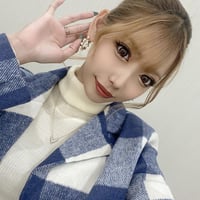 ブルーチェックウールブレンドジャケット&スカートセットアップ/S～XL/2020AW