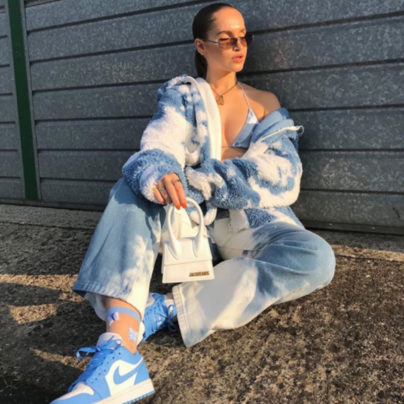 Bibiy LYATAILOREDJACKET 水色ファージャケット Bibiy LYATAILOREDJACKET 水色ファージャケット