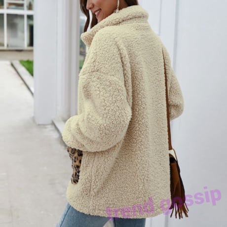 レオパードポケットボアファーパーカー/3色展開/S～XL/2019AW