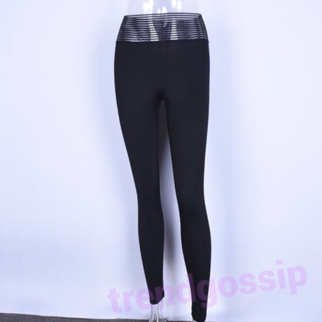 【Red L即納】ハイウエストシースルーギャザーレギンス/フィットネス/4色展開/S～XL