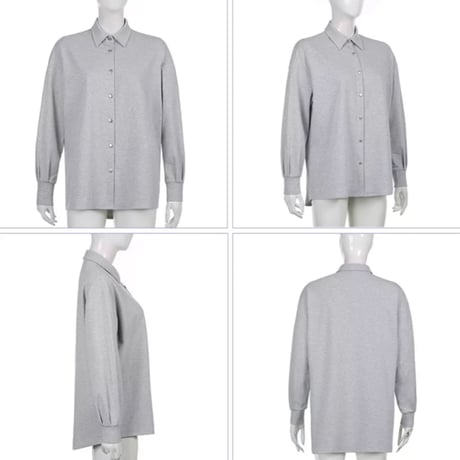 ワークスタイルシャツ&スポーティーセットアップ/2色展開/S.M.L/2022SS
