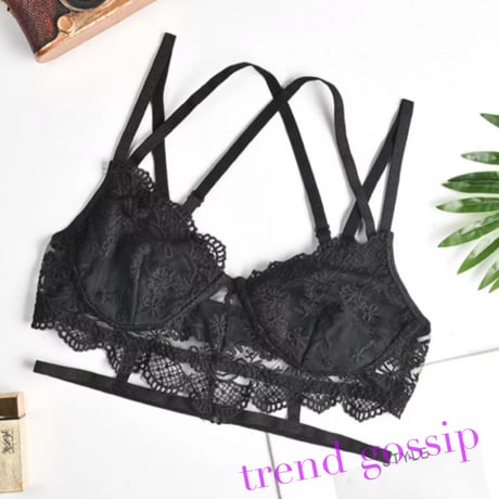 【送料無料】セクシーカッティングレースビスチェブラ/ランジェリー/3色展開/S.M.L/2020SS