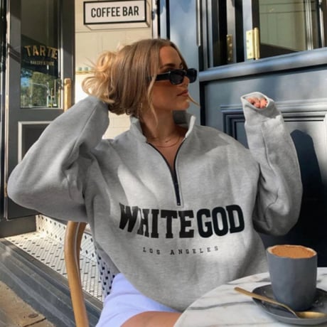 WHITEGODフリースプルオーバー/2色展開/S.M.L/2021AW
