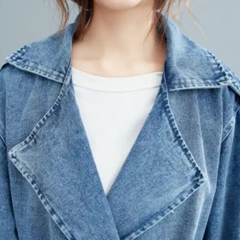 デニムトレンチコート/S〜XL/2023SS | trendgossip デニムトレンチコート/S〜XL/2023SS | trendgossip