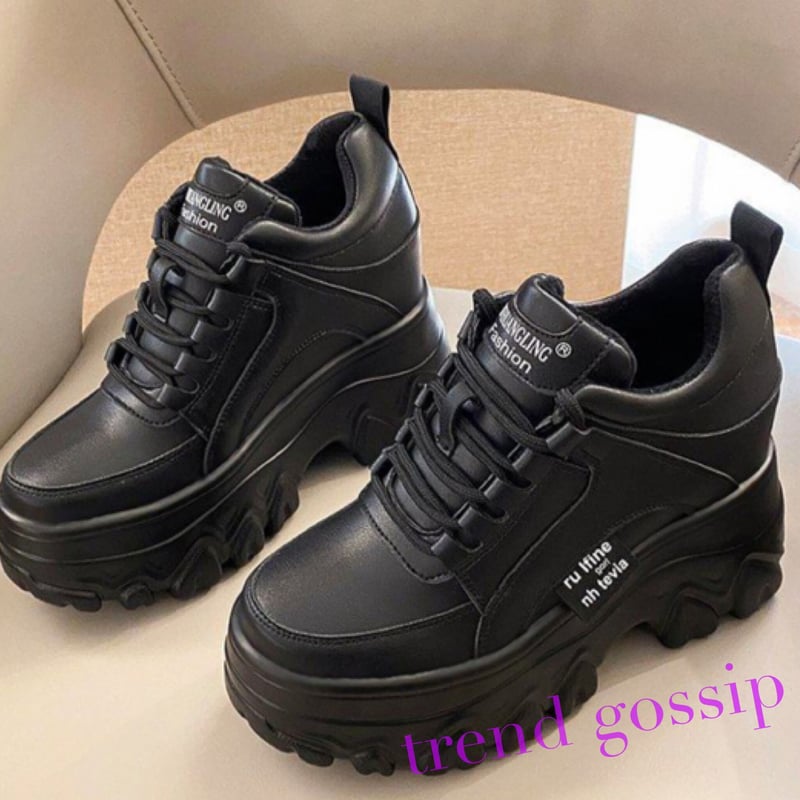 ハイカットスポーティーダッドスニーカー/2色展開/22.5～25cm