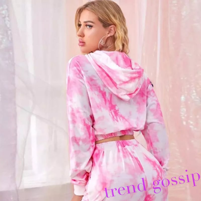 タイダイ柄パーカースウェットセットアップ/3色展開/S～XL/2020AW  