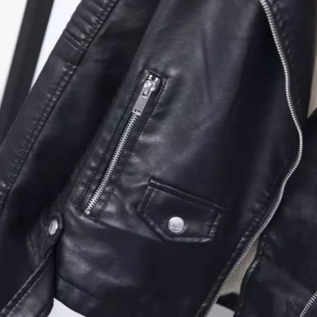 インナーボアバイカーライダースジャケット/S～XL/ファー/AW