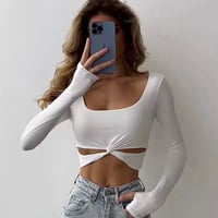 フロントクロスカットアウトロングスリーブTOPS/2展開/S.M. L/2023SS