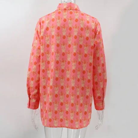4タイプレトロパターンシャツ/4色展開/S〜XL/2023SS