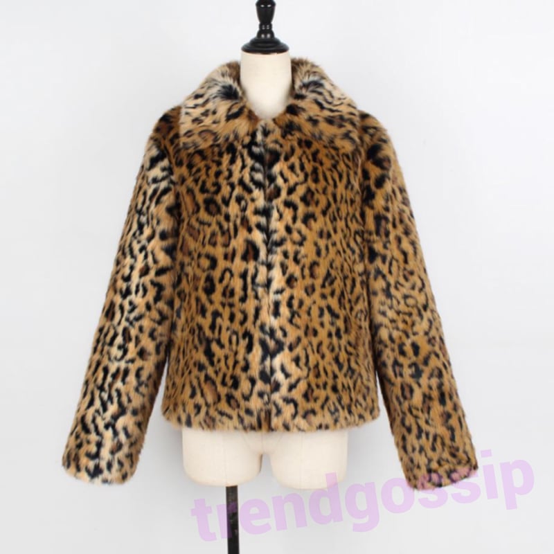 レオパードフェイクファージャケット/ヒョウ柄/S～XXXL | trendgossip