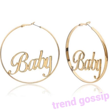 【送料無料】Femme &Babyゴールドフープピアス/アクセサリー