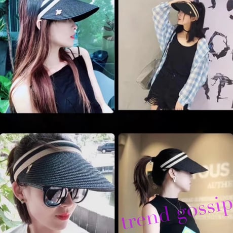 Beeスタッズストローサンバイザー/紫外線対策/4色展開/2020SS