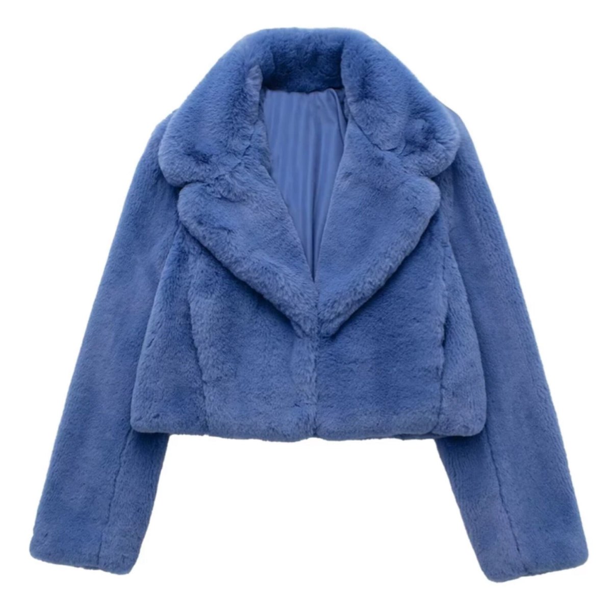 beauty:beast ネイビーウールコート 青いファー付き beauty:beast ネイビーウールコート 青いファー付き beauty:beast