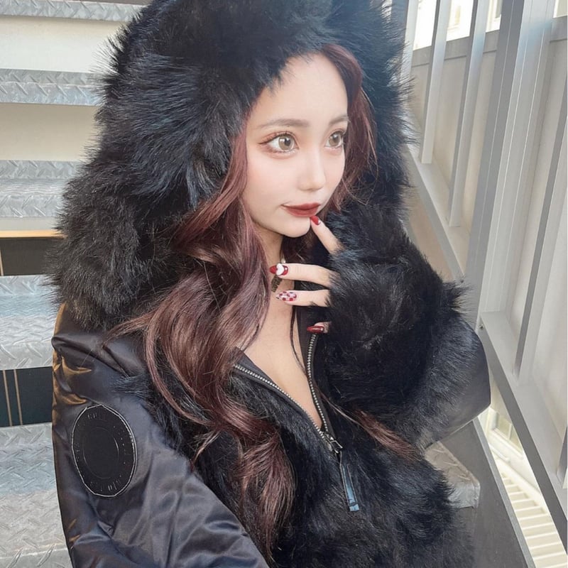 ファーコート リバーシブル （アニュアンス anuans リバーシブルエコ