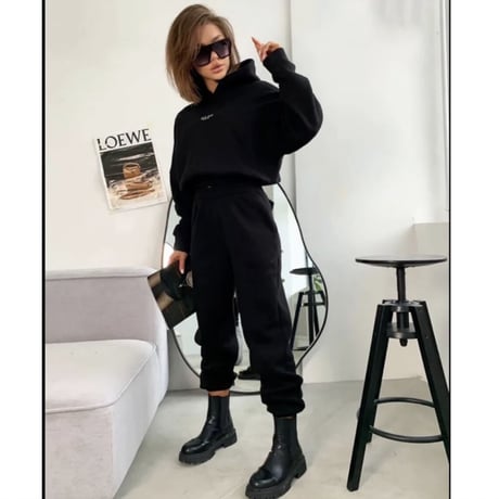 olsoロゴ裏起毛フーディーセットアップ/3色展開/S〜XL/2022AW