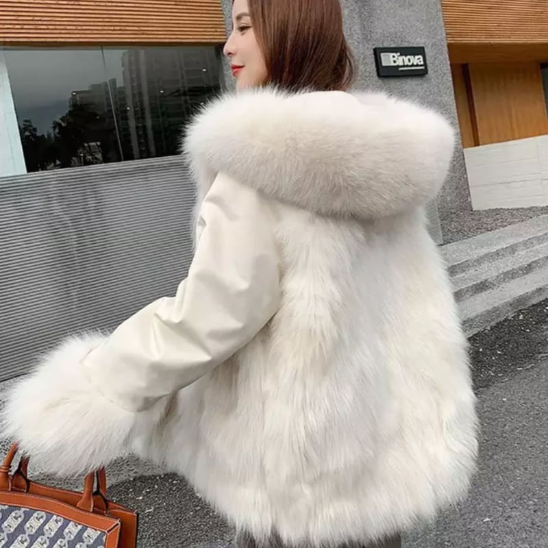 ワンポイントMロゴリバーシブルインナーファーコート/S.M.L/2022AW