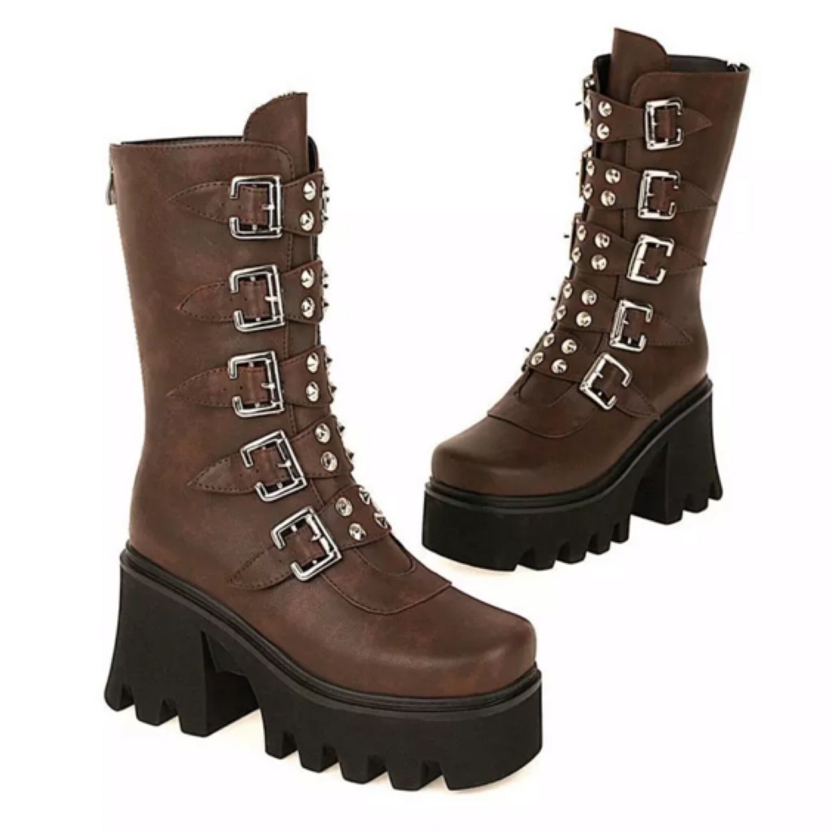 JUST ABOUT 厚底　ミドルブーツ JUST ABOUT 厚底 ミドルブーツ JUST ABOUT 厚底 ミドルブーツ 厚底