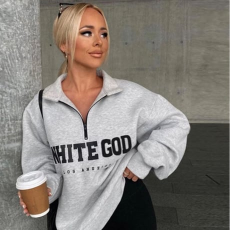 WHITEGODフリースプルオーバー/2色展開/S.M.L/2021AW