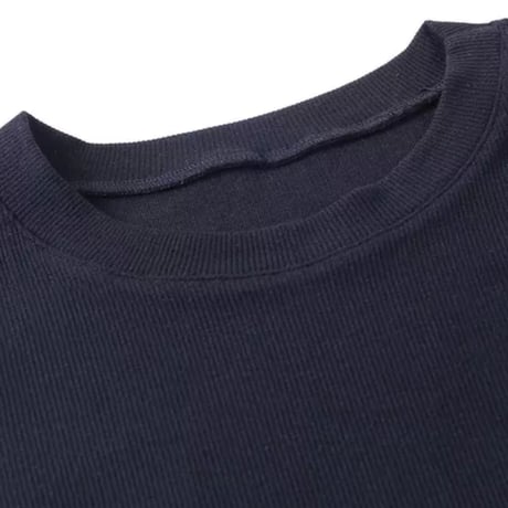 【送料無料】カラビナ付きリブクロップドTシャツ/2色展開/ S.M.L/2022SS