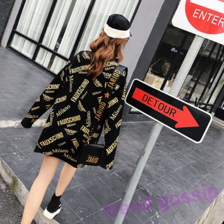 【M即納】ランダムゴールドロゴロングスリーブプルオーバー/S～XXXL/2019AW