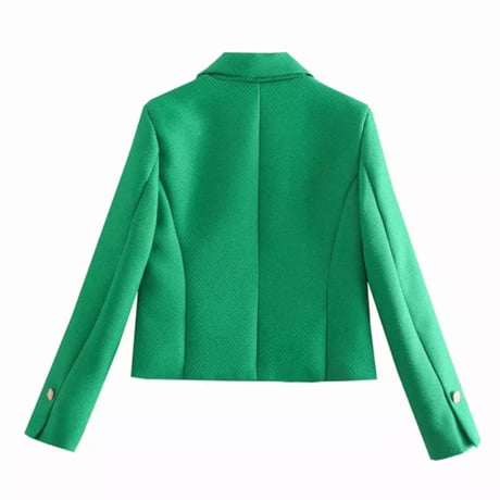 グリーンツイードジャケット/XS〜L/セットアップ/2021AW