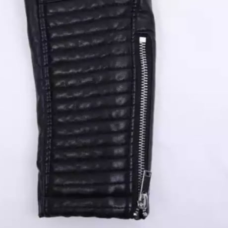 インナーボアバイカーライダースジャケット/S～XL/ファー/AW