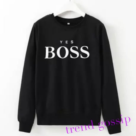 YES BOSSロゴトレーナー/長袖/5色展開/S～XL/2020SS