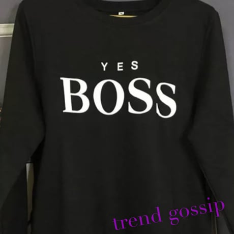 YES BOSSロゴトレーナー/長袖/5色展開/S～XL/2020SS