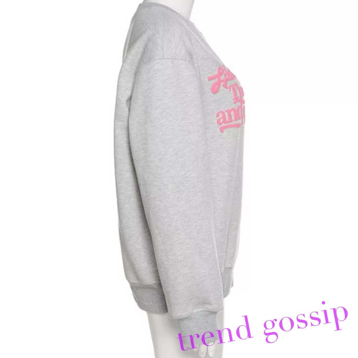 立体ピンクロゴ裏起毛グレートレーナー/S.M.L/2020AW | trendgossip