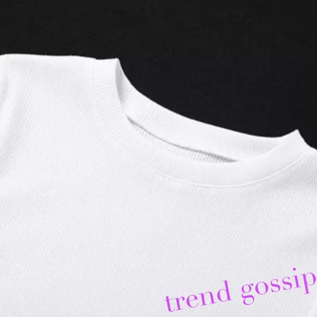 ガーター風ストラップリブクロップドTops/2色展開/S.M.L/2020SS