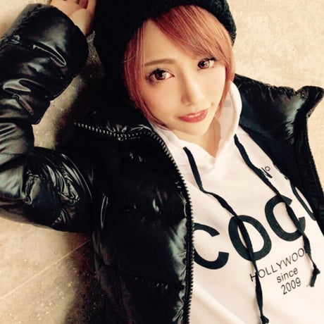 【即納】COCO裏起毛フード付きパーカー/White/Gray/S～XL