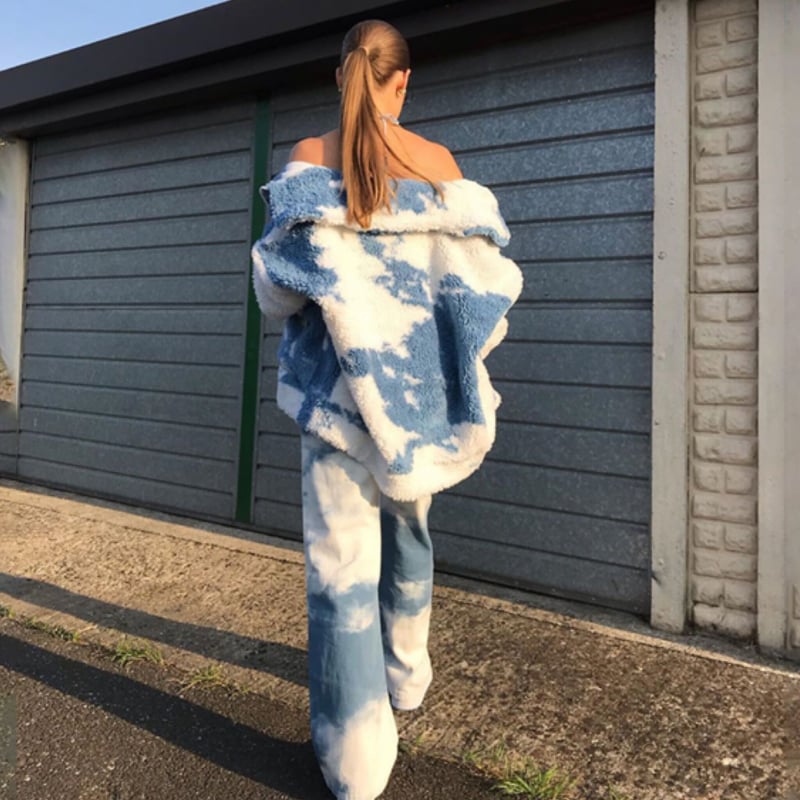 ブルースカイボアファージャケット/アウター/S.M.L/2021 | trendgossip